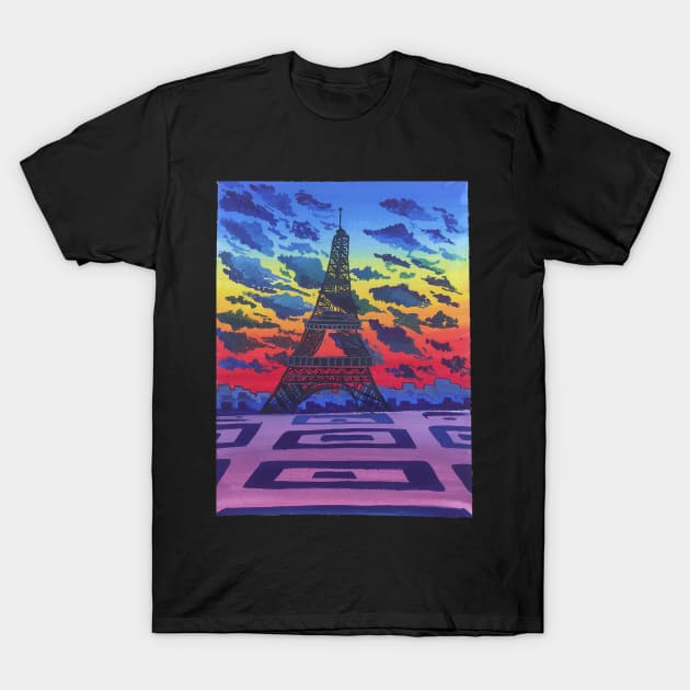 Eiffel  tower T-Shirt by brought2life